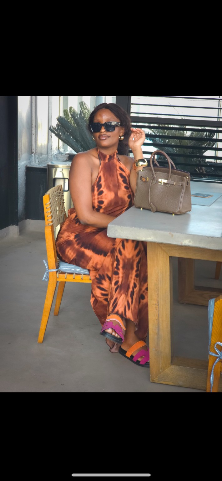 Nigerian Backless BOU BOU worn view